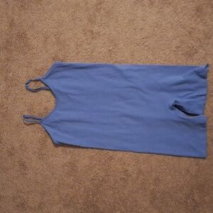 Blue one-piece
